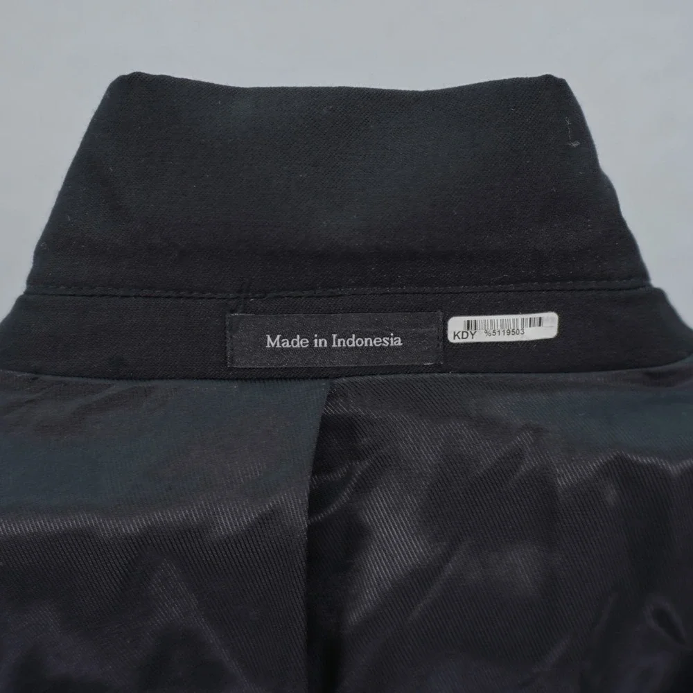 Pronto Uomo‎ Platinum Wool Black 2 Button Blazer 50L Tagged 52L